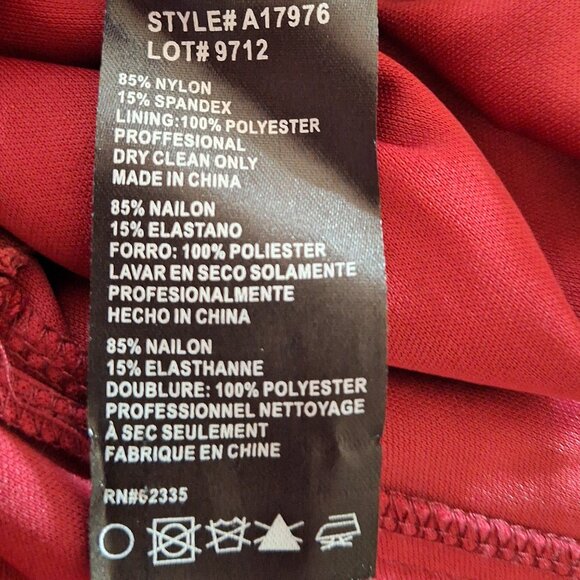 Betsy & Adam size 6 lace turtleneck-collar dress - Picture 4 of 9